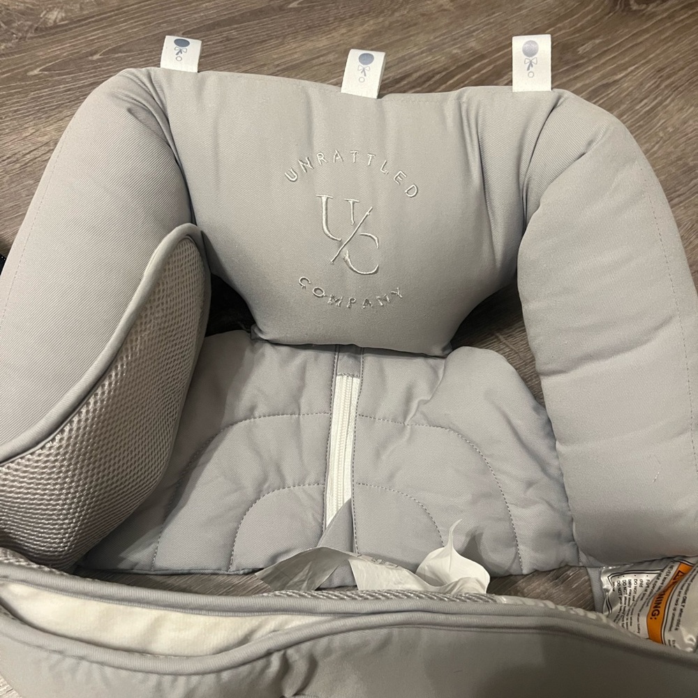 Unrattled Company Gray Baby Support Pillow